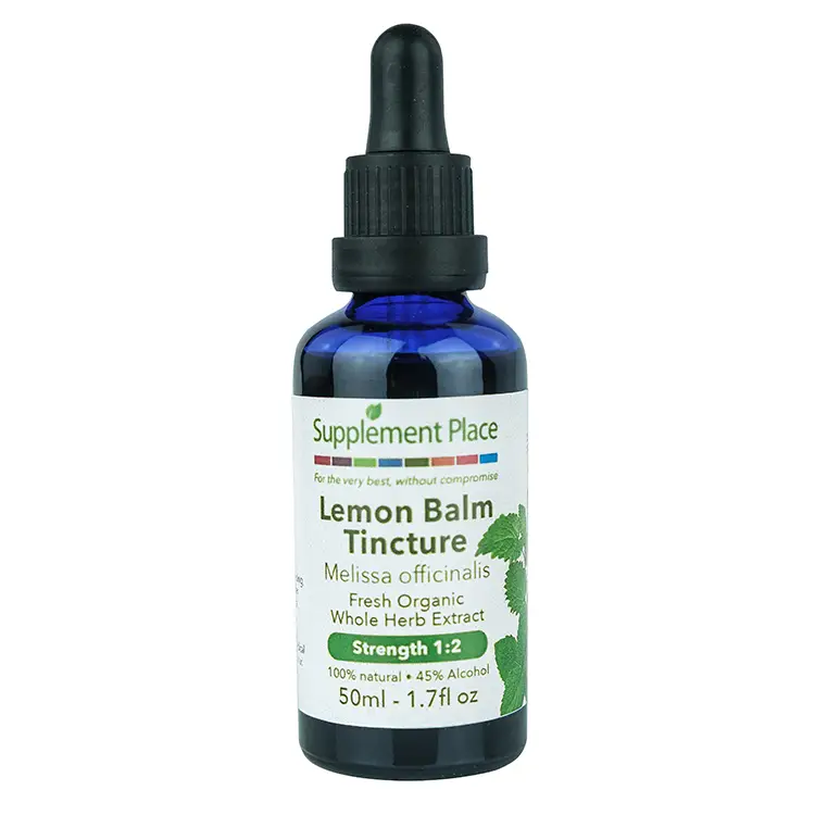 Lemon Balm Tincture in a 50ml glass bottle. 1:2 Strength | 45%