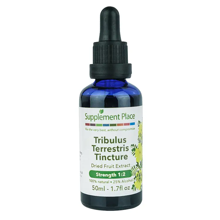 Tribulus Terrestris Tincture. Dried fruit extract, 1:2 strength, 25% alcohol. 50ml Bottle.