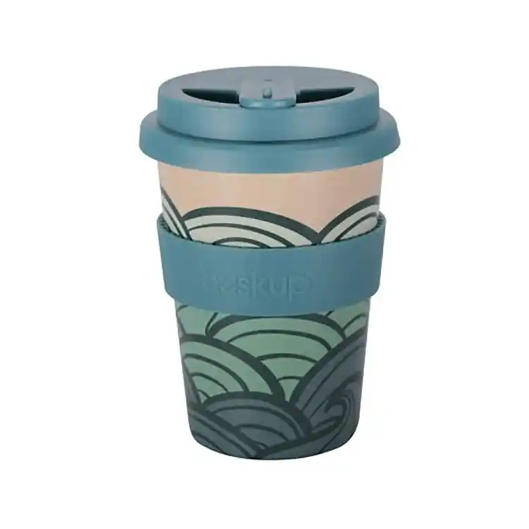 Huskup rice husk travel cup, making waves. 400ml